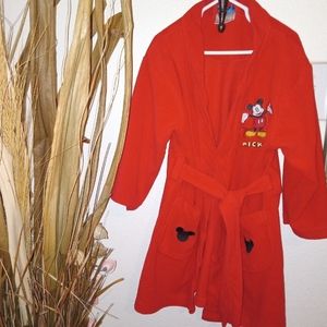 Walt Disney Mickey Mouse red robe sz s